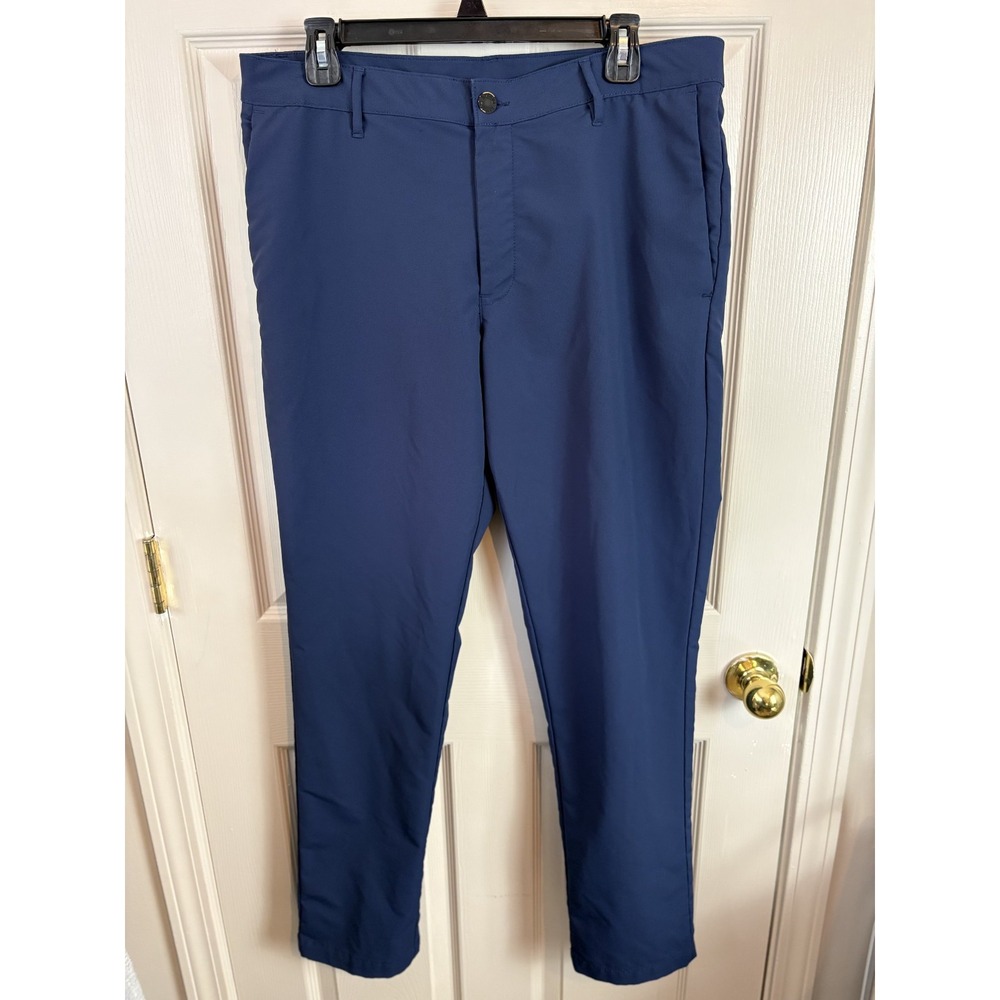 Banana Republic Performance Pants Mens 34x32 Blue Excellent Tapered Technical